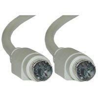 PS/2 Male Cable, 6 ft, MiniDin6 Male, 6 Conductor, Straight