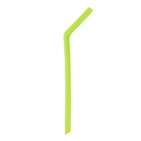 Reusable Silicone Drinking Straws, Iuhan Ultra Long 10 inch Flexible Bend Drinking Silicone Straws for Tumbler Rumblers Cold Beverage (Green)
