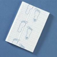 PT# -194 PT# # 194- Towel Podiatry 3 Ply Poly Footprint 18x13.5" White/Mauve 500/Ca by, Graham Medical