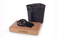 22 x 16 x 58" .98 Mil 60 Gallon Black Trash Bags (100 Bags) - Laddawn 4255