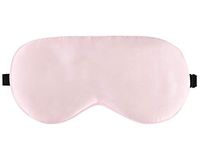 Luxspire Silk Eye Sleep Mask, Light Blocking Mask for Women Men, Soft Eye Cover Eyeshade Blindfold with Adjustable Strap for Sleeping, Travel, Ultimate Sleeping Aid - Pink