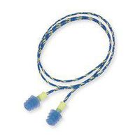 Howard Leight by Honeywell Small Multiple Use Fusion 4-Flange Molded TPE (Thermoplastic Elastomer) Corded Earplugs With Detachable Nylon Cord (1 Pair Per HearPack, 100 Pair Per Box)