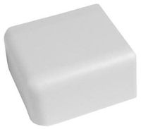 Wire Trak Raceway In a Roll and Accessories, WHITE (1125 Series 1-1/2" x 3/4", End Cap)