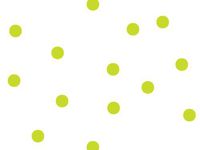 Pack Of 1, 40"X100' Large Leaf Dots Classic Print Cello Rolls 1.0 Mil Made In USA