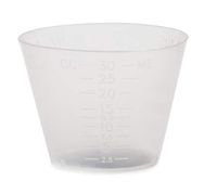 47481200 Graduated Medicine Cup McKesson 1 oz. Translucent Plastic Disposable