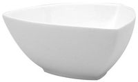 Yanco ML-509  9" Triangle Bowl, 48 oz Capacity, Porcelain, Super White, Pack of 12