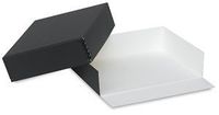 Lineco Museum Archival Drop-Front Storage Box, Acid-Free with Metal Edges, 11.5 X 18 X 3 inches, Black (733-2017)