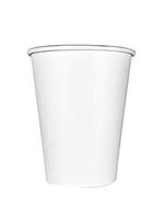 JerseyPac 8Oz Disposable Paper Hot Cups (100-Count) Hot Coffee, Tea, Cocoa Party Use - Thick, Heavy-Duty, Leak-Resistant Drinkware - Recyclable, Eco-Friendly - White (8 Oz.)