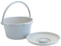 Lumex Reusable Plastic 7 qt Commode Pail - Autoclavable Case: 6