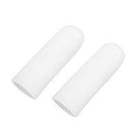 LIOOBO 2pcs Silicone Finger Protectors Covers Silicone Finger Sleeve Finger cots for hot Glue Wax adhesives Scrapbooking Sewing (Long Type 1.5 x 5cm)
