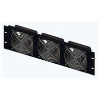 UPS Triple Rackmount Fan with Reversible Assembly 120VAC Black