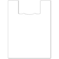 Plasticplace Medium Plastic Shopping Bags - White, 15x18, 1000/Case