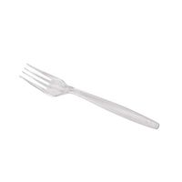 Karat U2020C 7" PS Extra-Heavy Weight Disposable Fork, Clear (Pack of 1000)