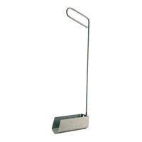 FryOilSaver Deep Fryer Crumb Scoop, V-Shaped Fryer Scoop, Use to Remove Crumb Sediment from Deep Fryer. Stainless Steel Fryer Scoop, Crumb Scoop Assembly, Total Length 21.75"