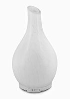 Essential Oil Diffuser,Ultrasonic Aroma Diffuser for Kids 120ml Handmade Glass Aromatherapy Oil Diffuser with 7 Colors LED Night Light Waterless Auto Shut-Off BPA-Free for Home,Office,Spa (White)