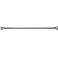 Kingston Brass SR118 Americana 60-Inch-72-Inch Tension Shower Rod with Decorative Flange, Satin Nickel
