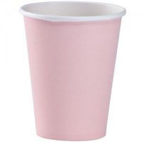 Pans Pro Paper Party Cups (Assorted Colors, 9 OZ) Packaging May Vary (48PACK, Pink)