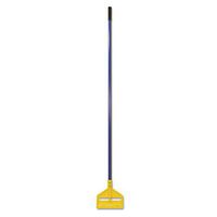 Invader Fiberglass Side-Gate Wet-Mop Handle, 60"", Blue/Yellow, New