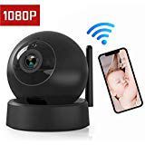 Indoor Security Camera, VICTONY Wireless 1080P Home Camera, WiFi Home Surveillance IP Camera for Baby/Elder/Pet/Nanny Monitor, Pan/Tilt, Two-Way Audio & Night Vision(E24) (Black)