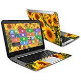 Mightyskins Skin Compatible with Hp Stream 14" (2015) Laptop Cover Wrap Sticker Skins Sunflowers