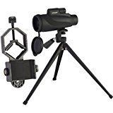 Monocular Spotting Scope Kit | Compact, Non-Slip & Waterproof Rubber Grip | Premium Optical Lens for Clear Views & 12x50 Zoom | for Hiking, Hunting, Birdwatching | Tripod and Phone Mount Included!>