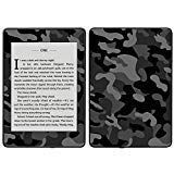 MightySkins Skin Compatible with Amazon Kindle Paperwhite 2018 (Waterproof Model) - Black Camo | Protective, Durable, and Unique Vinyl Decal wrap Cover | Easy to Apply, Remove| Made in The USA