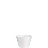 Dart 6SJ12 Foam Containers, 6oz, White 50 per Bag (Case of 20)