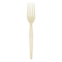 Dixie 7.13" Heavy-Weight Polystyrene Plastic Fork by GP PRO (Georgia-Pacific), Champagne, FH117, (Case of 1,000)