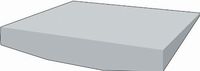Alimed Sit Straight Basic Seat Insert - Grey Cover, 16" x 18" - Model 1250