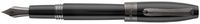 Montegrappa Fortuna Black Resin Gun Metal Trim Broad Point Fountain Pen - ISFOR5LC