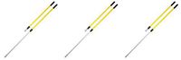 Rubbermaid Commercial Quick-Connect Straight Extension Handle, Yellow (FGQ75500YL00) - 3 Pack