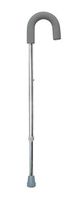 McKesson Silver Aluminum Round Handle Cane 28.75" to 37.75" H 6 Ct