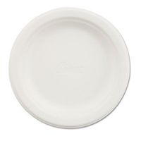 Paper Dinnerware, Plate, 6" dia, White, 125/Pack