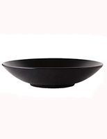 AXZHYX Bowl Ceramic Bowl Japanese Tableware Soup Bowl 9.75 inch matt Black Salad Bowl Family Surface Bowl Vegetable Bowl matt Glaze Craft Weight Hotel Tableware Home Noodles Boiled Fish Soup Bowl