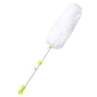 TOMYEER Telescopic Bendable Dusting Brush Microfibre Head Electrostatic Feather Duster Long Handle with Button