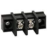 NTE Electronics 25-B100-02 Series 25-B100 Terminal Block Barrier Strip, Solder Lug Type, 25 Amp, 2 Pole, 9.50 mm Pitch, 300V, 22-12 AWG Wire Range
