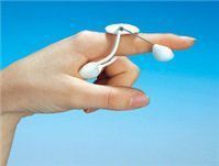 LMB Spring Finger Extension Splint. Size: B, Length 3", Middle Pad Width: 7/8" - Model 704201