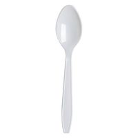 Dixie 5" Light-Weight Polystyrene Plastic Teaspoon by GP PRO (Georgia-Pacific), White, LT21, (Case of 1,000)