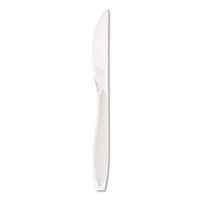 Impress Heavyweight Full-Length Polystyrene Cutlery, Knife, White, 1000/carton