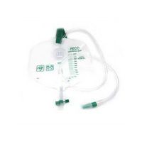 PCPD0501 - PECO Economy 2000ml (2L) drain bag with hook and loop strap hanger