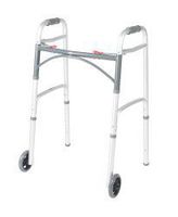 McKesson Drive Folding Walker Adult Aluminum 350 lbs. 32 to 39 Inch