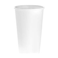(50 Count) 16 oz White Paper Hot Cups, Disposable Coffee Cups by Tezzorio, Hot Drink Paper Cups for Latte, Cappuccino, Tea, Chocolate