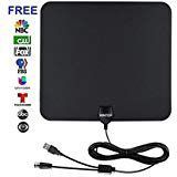 HDTV An-tenna,50 Miles Range Amplified Digtial Indoor TV An-tenna with New Version Amplifier for High Reception and 13.2ft Coaxial cable