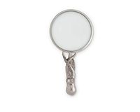 Vagabond House Pewter Octopus Handle Magnifier Metal Designer Desk Office Gift 4" Diameter