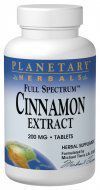 Full Spectrum Cinnamon Extract 200MG Planetary Herbals 120 Tabs