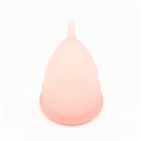 ACHICOO Female Portable Silicone Menstrual Cup Lady Menstrual Period Cup Spiral Burr Handle Orange L