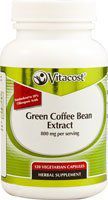 Vitacost Green Coffee Bean Extract - 800 mg per Serving - 120 Vegetarian Capsules