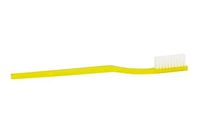 Dukal Toothbrush, 30 Tuft, Rounded White Nylon Bristles, Yellow Handle (144 Boxes of 10) (Pack of 1440)