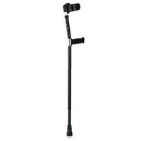 YULAN Crutches Black Walker Crutches Aluminum Alloy Telescopic Adjustment Anti-Slip Elbow Turn Old Support Light