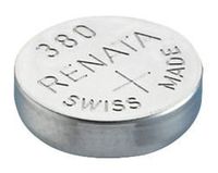 RENATA 380 Battery, Watch, Single Cell, Silver Oxide, 82 mAh, 1.55 V, Flat Top, 9.5 mm (5 pieces)